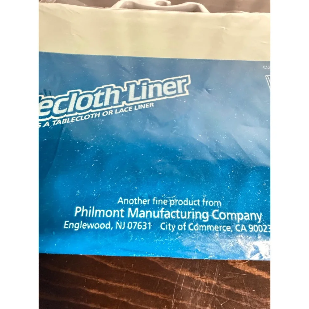 Philmont Tablecloth Liner Oblong 66 x 102 Green Made in USA Vintage New